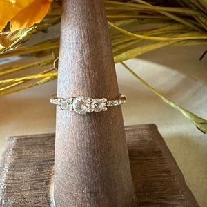 Pandora Clear 3 Stone Ring